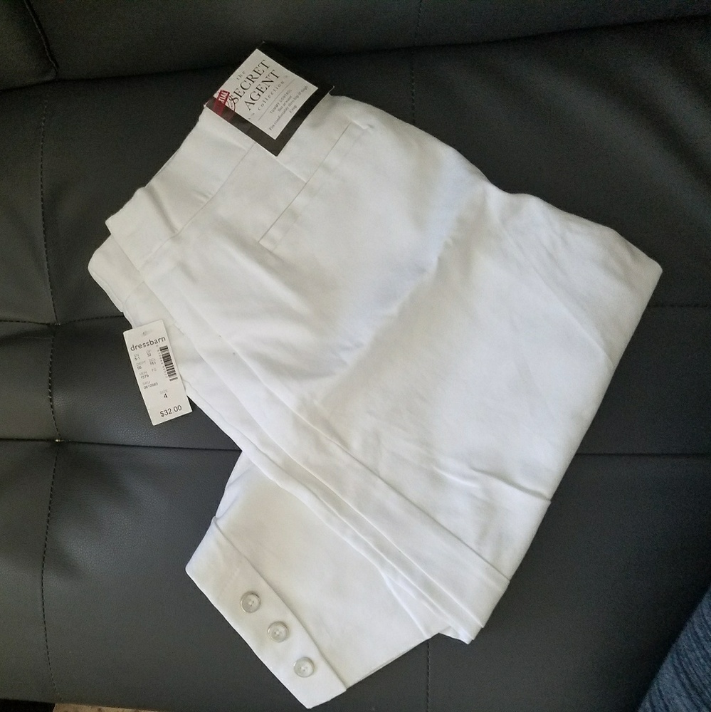 Dressbarn White Crop pants